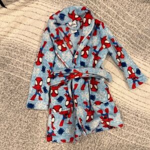 Marvel Blue and Red Spidey Kids Robe